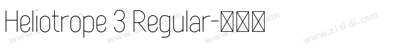 Heliotrope 3 Regular字体转换